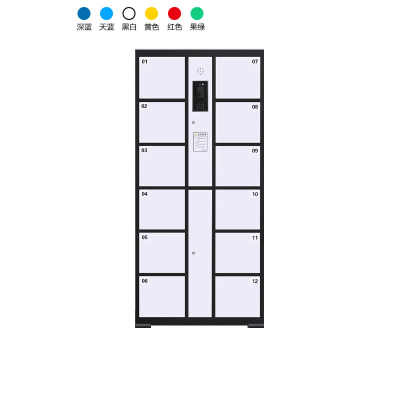 12門電子存包柜（人臉識(shí)別+編碼型）